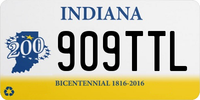 IN license plate 909TTL