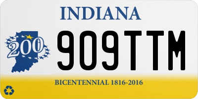 IN license plate 909TTM