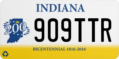 IN license plate 909TTR