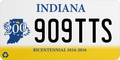 IN license plate 909TTS