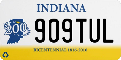 IN license plate 909TUL