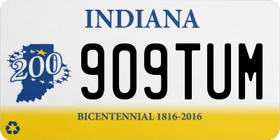 IN license plate 909TUM