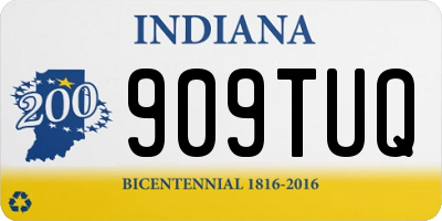 IN license plate 909TUQ