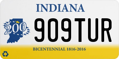 IN license plate 909TUR