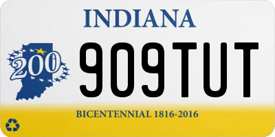 IN license plate 909TUT