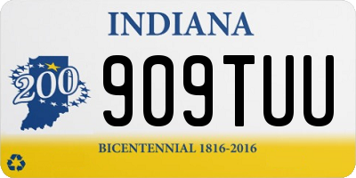 IN license plate 909TUU