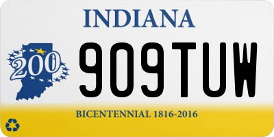 IN license plate 909TUW