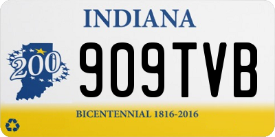 IN license plate 909TVB