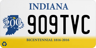 IN license plate 909TVC
