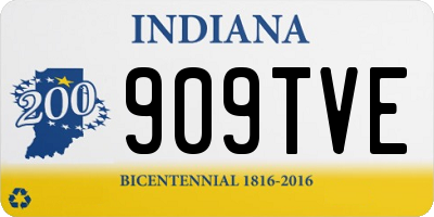 IN license plate 909TVE