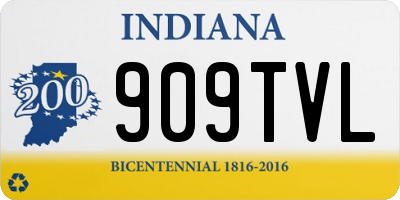 IN license plate 909TVL