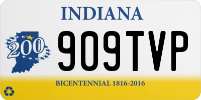 IN license plate 909TVP