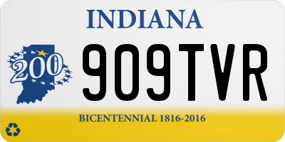 IN license plate 909TVR
