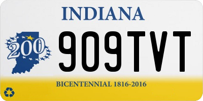 IN license plate 909TVT