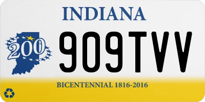 IN license plate 909TVV
