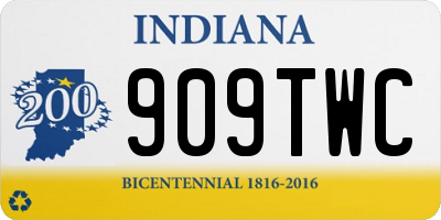 IN license plate 909TWC