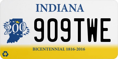 IN license plate 909TWE