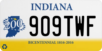 IN license plate 909TWF