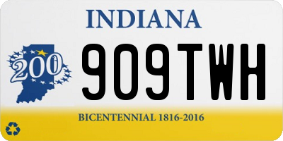IN license plate 909TWH