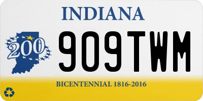 IN license plate 909TWM