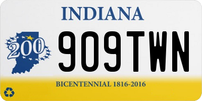 IN license plate 909TWN