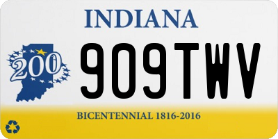 IN license plate 909TWV