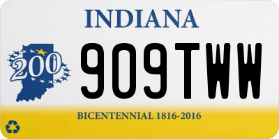 IN license plate 909TWW