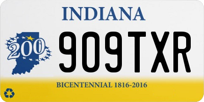 IN license plate 909TXR