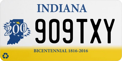 IN license plate 909TXY