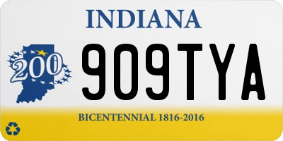 IN license plate 909TYA