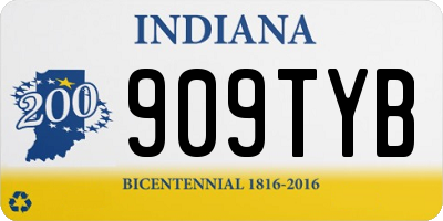 IN license plate 909TYB