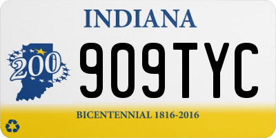 IN license plate 909TYC
