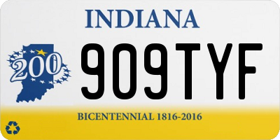 IN license plate 909TYF