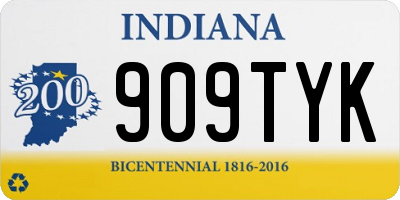 IN license plate 909TYK
