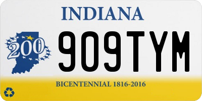 IN license plate 909TYM