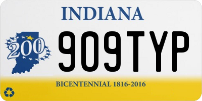 IN license plate 909TYP