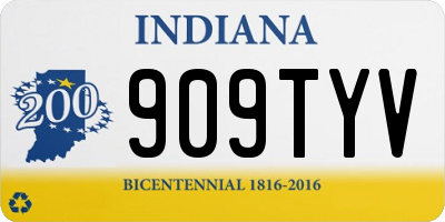 IN license plate 909TYV
