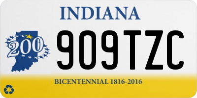 IN license plate 909TZC