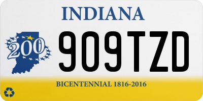 IN license plate 909TZD