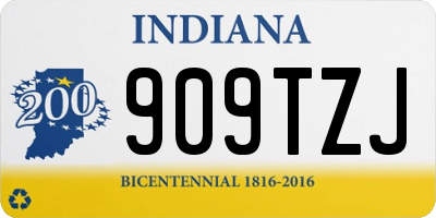 IN license plate 909TZJ