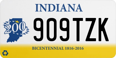 IN license plate 909TZK