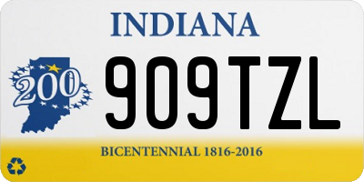 IN license plate 909TZL