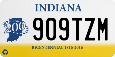 IN license plate 909TZM