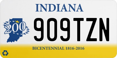 IN license plate 909TZN