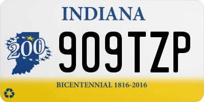 IN license plate 909TZP