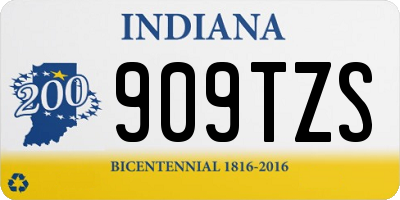 IN license plate 909TZS