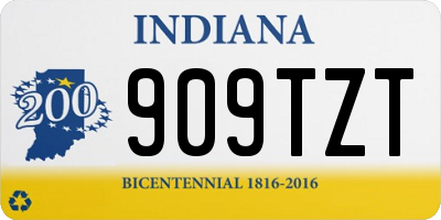 IN license plate 909TZT