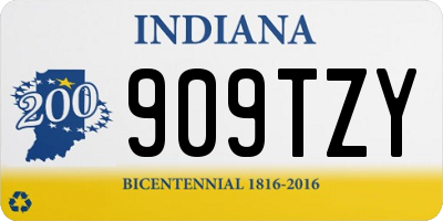 IN license plate 909TZY