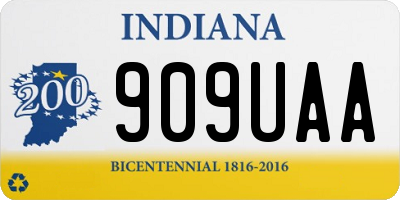 IN license plate 909UAA