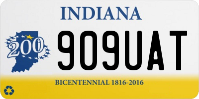IN license plate 909UAT